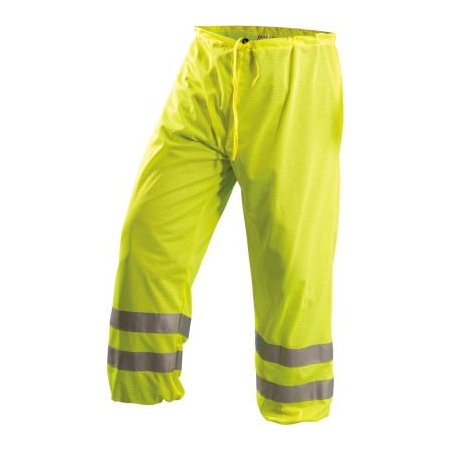Occunomix OccuNomix Premium Mesh Pants, Class E, Silver Tape, Hi-Vis Yellow, 2/4XL, LUX-TEM-Y2/4X LUX-TEM-Y2/4X